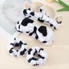 1 Cow Patterned Plush Hair Accessory Set for Autumn Winter Soft Skin Friendly Makeup Home Wear Skincare