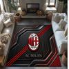 AC Milan Printed Flannel Area Rug Non Slip Soft Polyester Floor Carpet Indoor Decor Mat for Bedroom Living Room Sofa Game Room Home Decoration