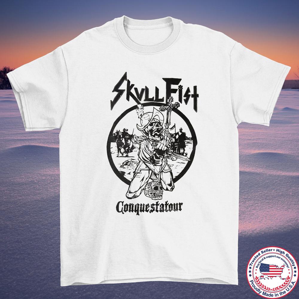 Skull Fist Band Conquestatour T Shirt Full Size S-5XL Unisex T-Shirt S