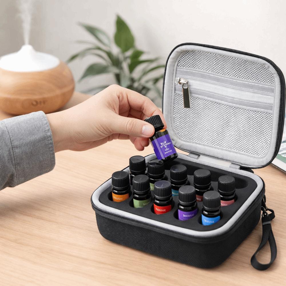 15 Slot Insulin Storage Box Waterproof Large Capacity Insulin Vials Case 10ML Vials Wear-resistant Essentials Oil Case Travel