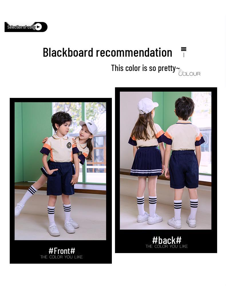 Dziecięcy letni szkolny zestaw sportowy – styl absolwenta szkoły podstawowej i przedszkola