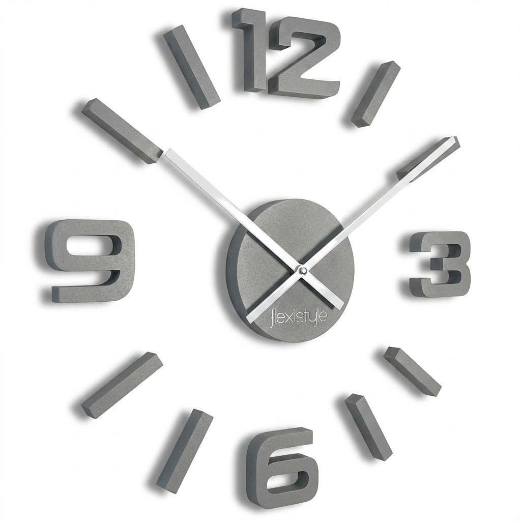 Gray Wooden Wall Clock EKO 75cm