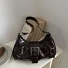 Y2K Retro Rivet Shoulder Bag Pu Leather Motorcycle Bag Punk Crossbody Bags  Girls