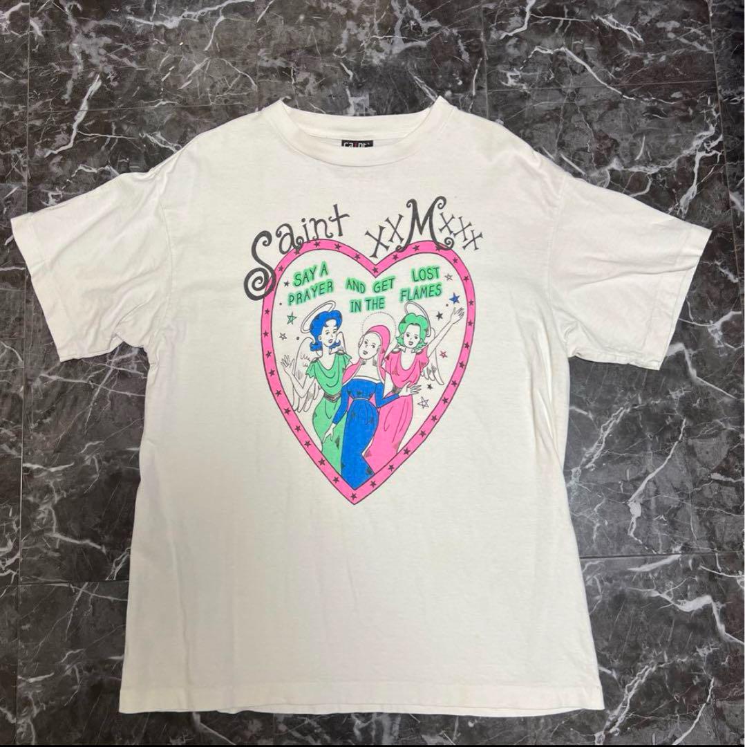 

[USED] SAINT Mxxxxxx 21AW HEART TEE (L)