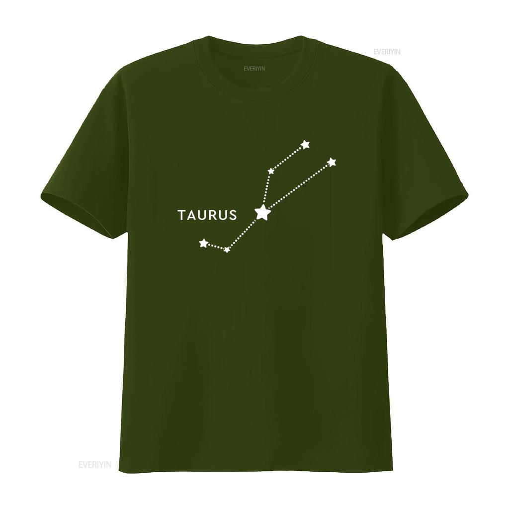 Taurus Sign Zodiac Astrology Birthday T Shirt for Women vintage Washed fashion graphic designer clothes Versatile streetwear