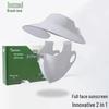 Women's Detachable Ice Silk Sun Protection Face Mask Hat