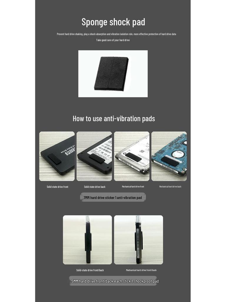 Metal USB 3.0 2.5" SATA Hard Drive Enclosure - Compatible with Mechanical Drives and SSDs