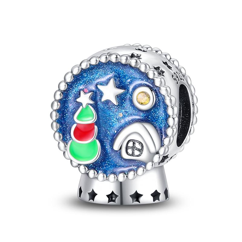 100% Copper Snowman Romantic Winter Christmas Series Charms Beads Fit 3Mm Original Bracelets Diy Gift Fine Jewelry