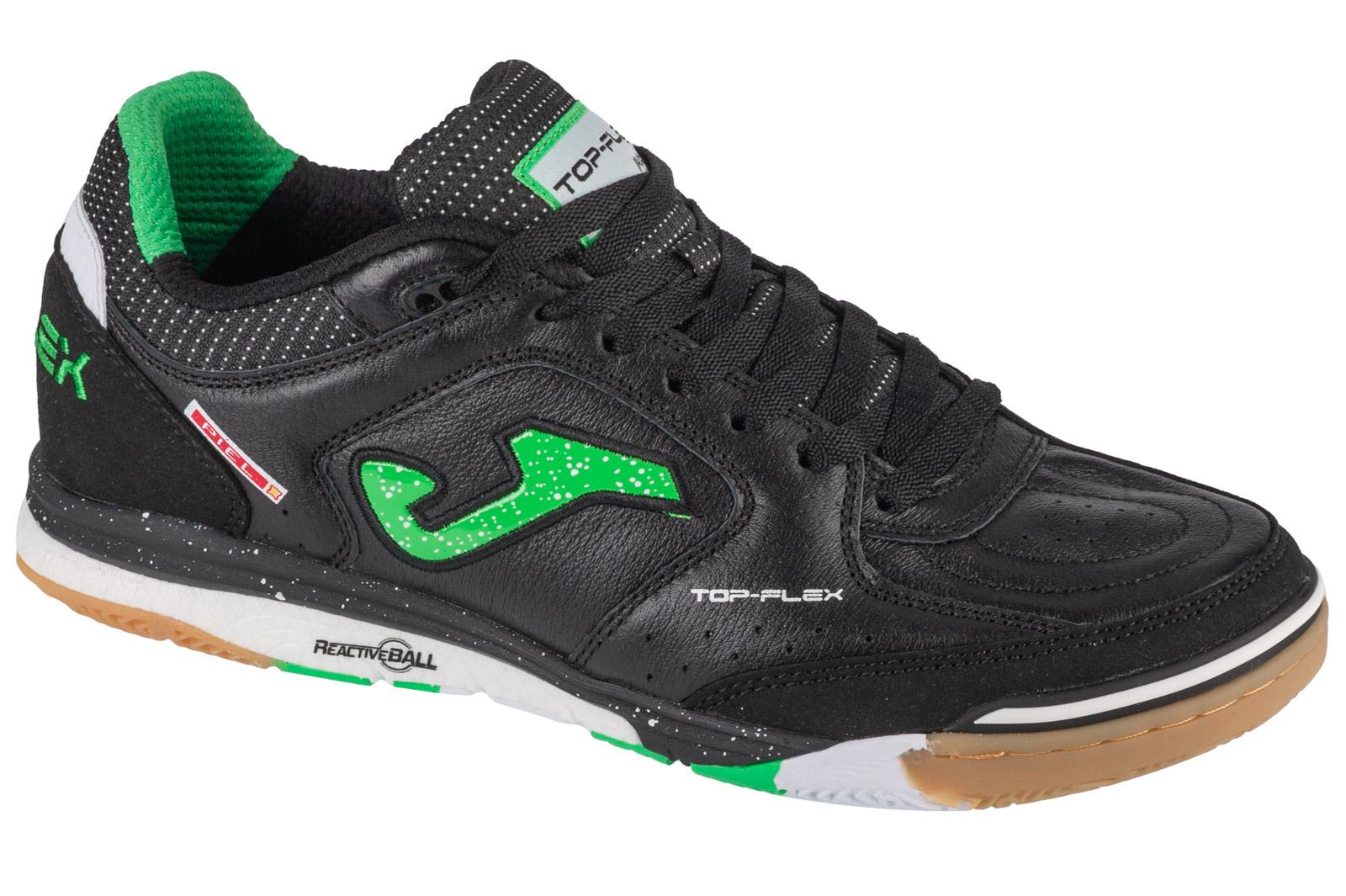 Joma Top Flex Rebound 24 TORW IN, schwarze Hallenfußballschuhe für Herren 43 schwarz