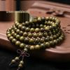 Argentina Green Sandalwood Beaded Bracelet: 8mm Buddhist Rosary for Men & Women