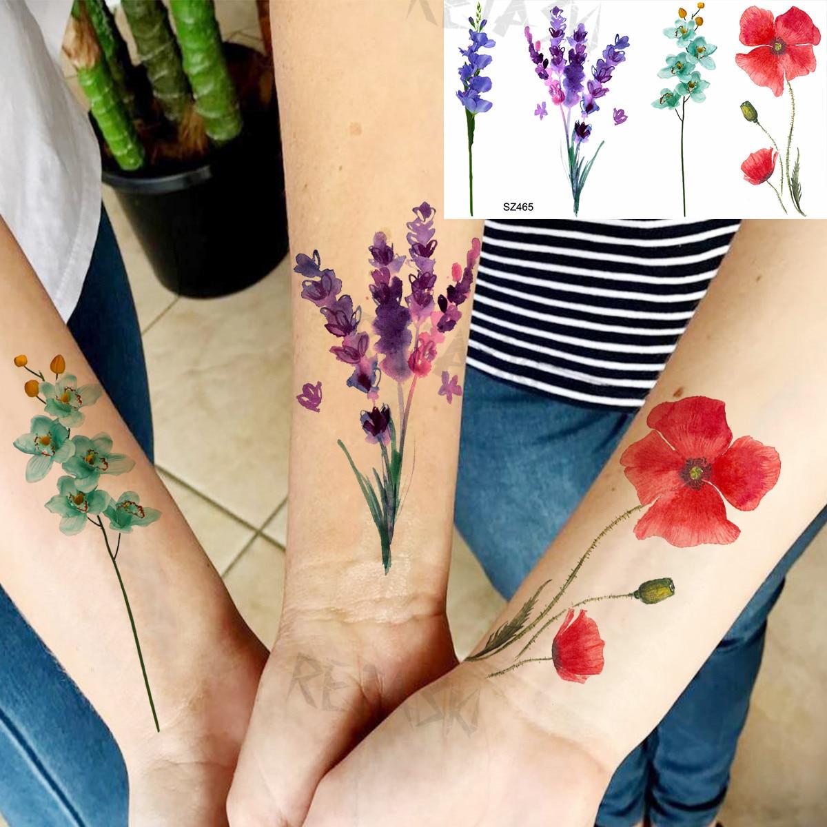 

Цвет розы модные ноги временные татуировки для женщин дети одуванчик животное реалистичные поддельные татуировки боди-арт украшения татуировки бумага