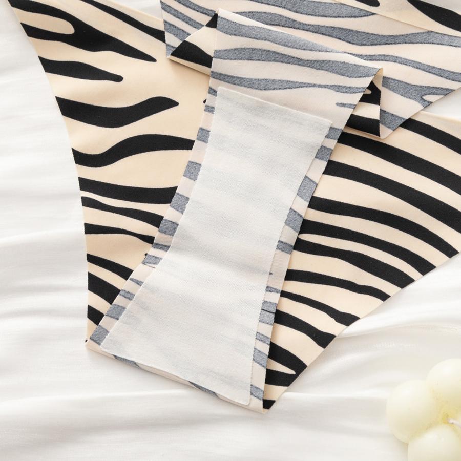 3 Pcs Women's Seamless Panties Leopard Print Fine Strap Imported Large Size Women's Underwear