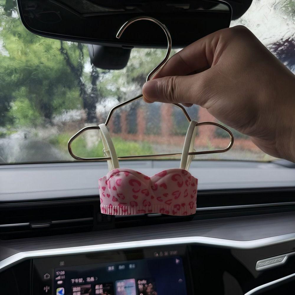 Underwear Shape Small Bra Car Mirror Pendant Rearview Mirror Pendant  Vehicle Interior Decor