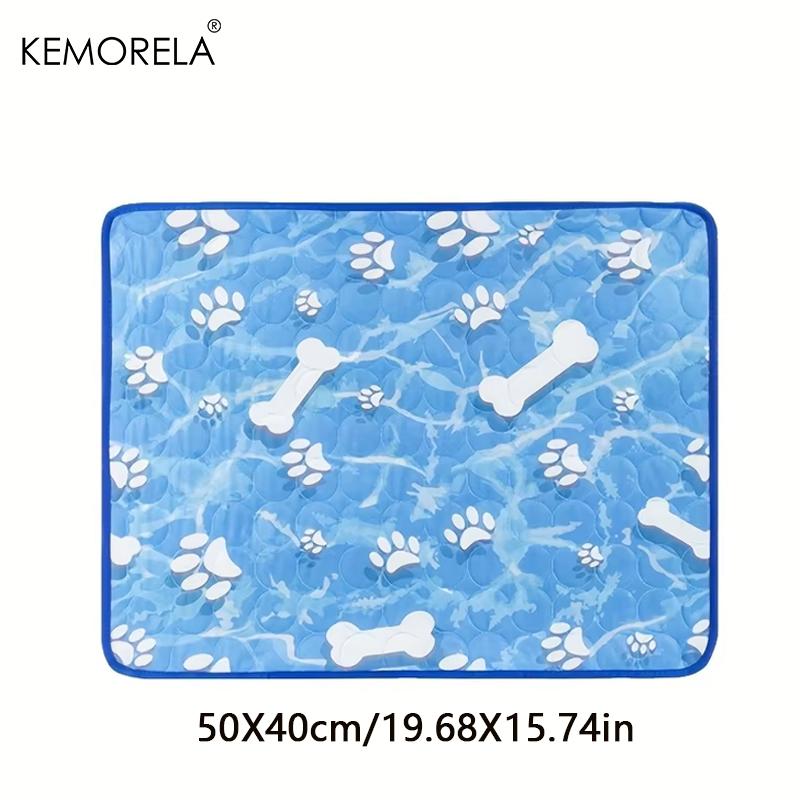 KEMORELA Large Dog Cooling Pad Self-Cooling Ice Silk Pad Washable Pet Dog Cooling Mat for Summer Comfortable Dogs And Cats