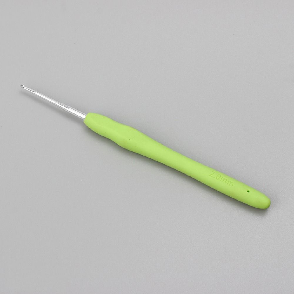 Aluminum Crochet Hook 2.0-10.0mm Crochet Needles Colorful Soft Rubber Grip  Mom's Gift