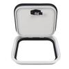 RV Storage Hatch Door with Lock 13.66x11.61 Inch Surface Mount Aluminum Alloy Square RV Baggage Door for Motor Home