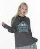 AMES-WORLDWIDE Homebound Ls Tee Charcoal