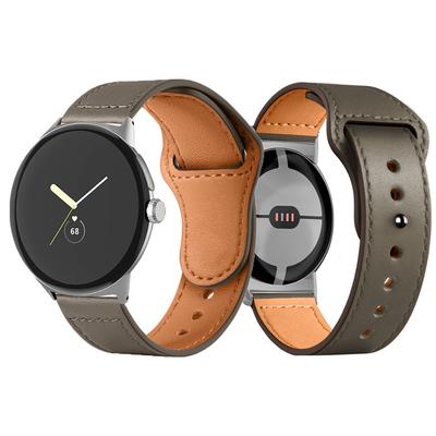 Pulseira de couro para Pixel Watch 3 41mm 45mm Pulseira de substituição para Google Pixel Watch 2 1 Acessórios