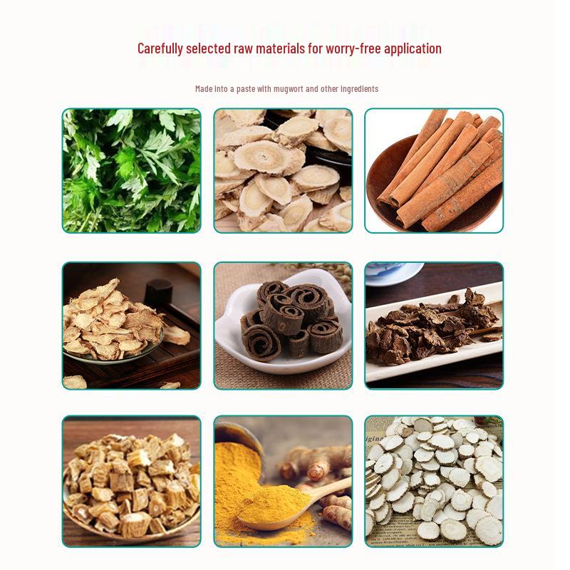 Plasture Abdominal cu Căldură de Pelin de Farmacie Hong Kong - Compresă Caldă Leneșă pentru Buric, Încălzire, Moxibustion și Slăbire.