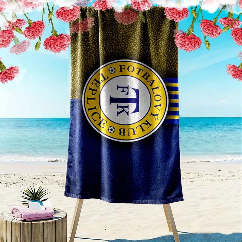 Trabzonspor Logo Print Beach Towel, Large Soft Quick Dry Towel for Beach Camping Swimming