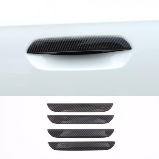 Carbon Fiber ABS Side Door Handle Cover Trim For BMW 2/4 Series/X1
