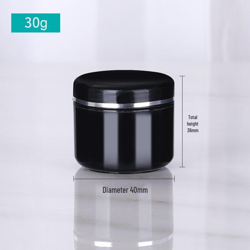 Auf Lager 20g Weiße Cremeschachtel mit Silberrand und Dichtung, 250g Kosmetik-Reiseglas
