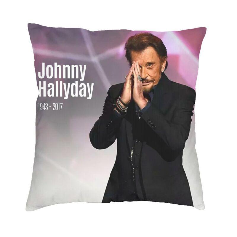 Motorcycle Johnny Hallyday Pillow Case Xcm Decorative French Rock Singer Modern Cushion Cover Soft Pillowcase