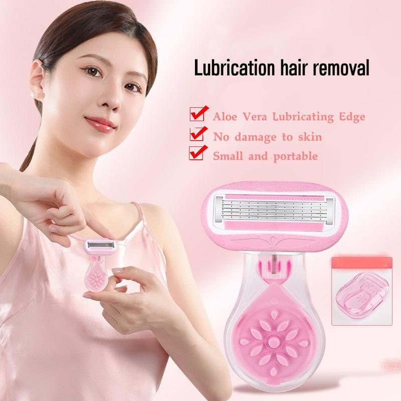 Women's full-body hair removal device, Non-disposable Manual Hair Removal Razor with Soap Holder - washable,Reuseabale
