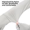 Non-slip Long Sleeve Solid Color Sunscreen Sleeve Gloves Simple Ice Silk Arm Sleeve  Riding