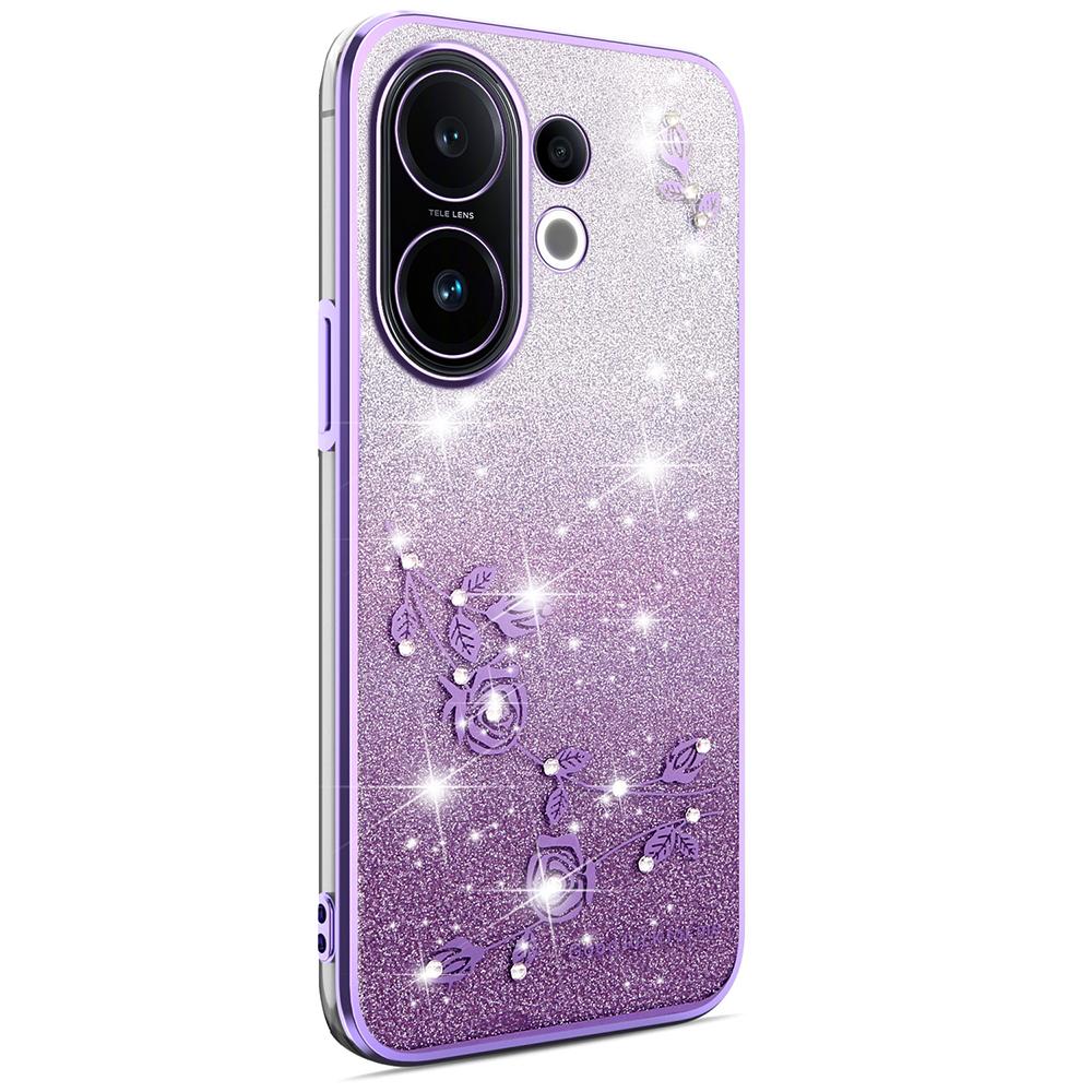 KADEM For vivo S30 5G Case Flower TPU Flexible Gradient Phone Cover