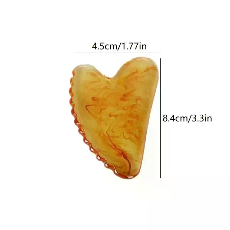 1Pcs Resin Gua Sha Scraper Facial Massager Tool Guasha Massage Board Face Lift Slim Scraper Scraping Plate