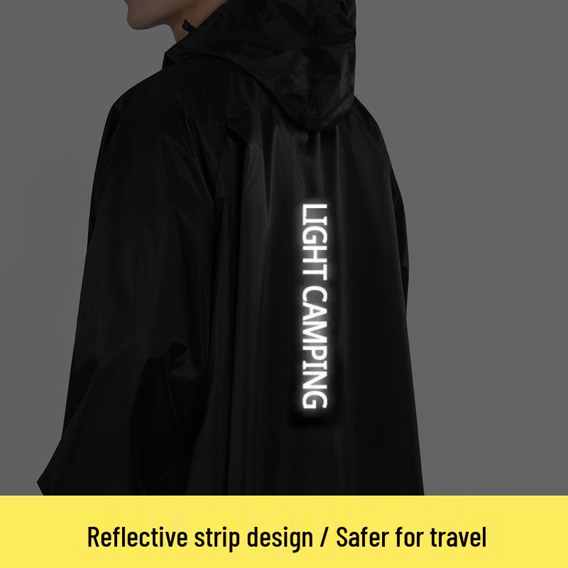 Thickened Electric Scooter Raincoat: Unisex, Full-Body Poncho for Heavy Rain, Cycling, Hiking, and Electric Bike Use