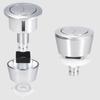 Water-Saving Dual Flush Replacement Button Kit Fits 20mm/40mm Toilet Cistern Holes Plastic Toilet Flush Button Kit