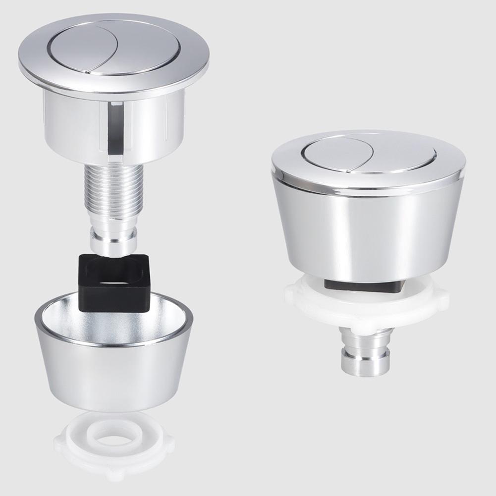 Water-Saving Dual Flush Replacement Button Kit Fits 20mm/40mm Toilet Cistern Holes Plastic Toilet Flush Button Kit