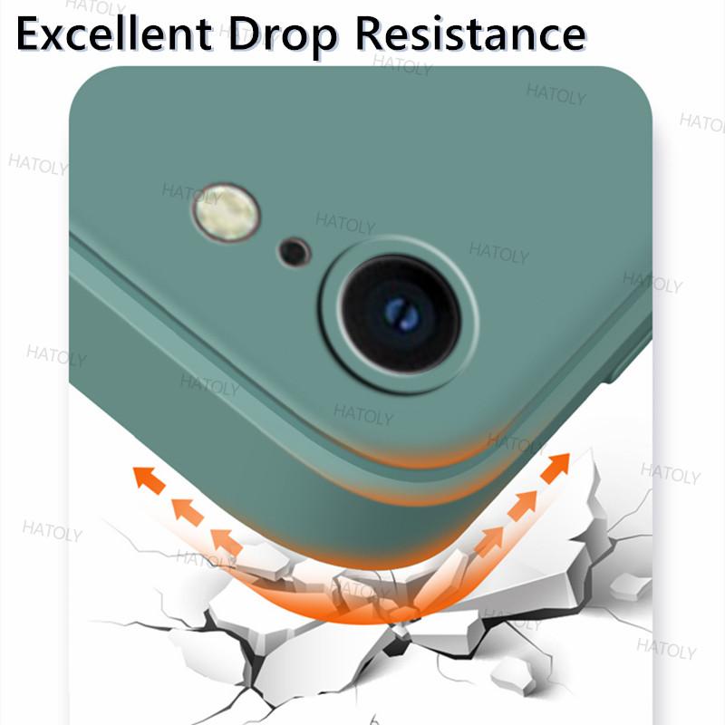 Für iPhone SE 2020 Hülle iPhone 7 8 SE 2020 2022 Hülle Original Stoßfeste Flüssigsilikon-Telefonrückseite für iPhone SE 2020