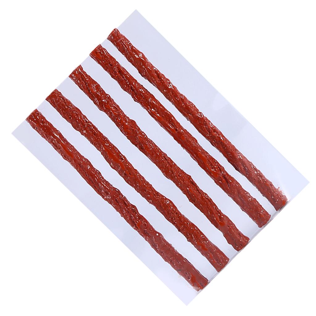 50pcs Tubeless Tire Repair Scooter Bike Automobile Motorcycle Rubber Strips Kit Plug Tire Punct