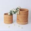 Nordic Decor Home Decoration Accessories Rattan Woven Storage Bucket Do The Vase Pure Handmade Ornaments Natural Wood Furniture