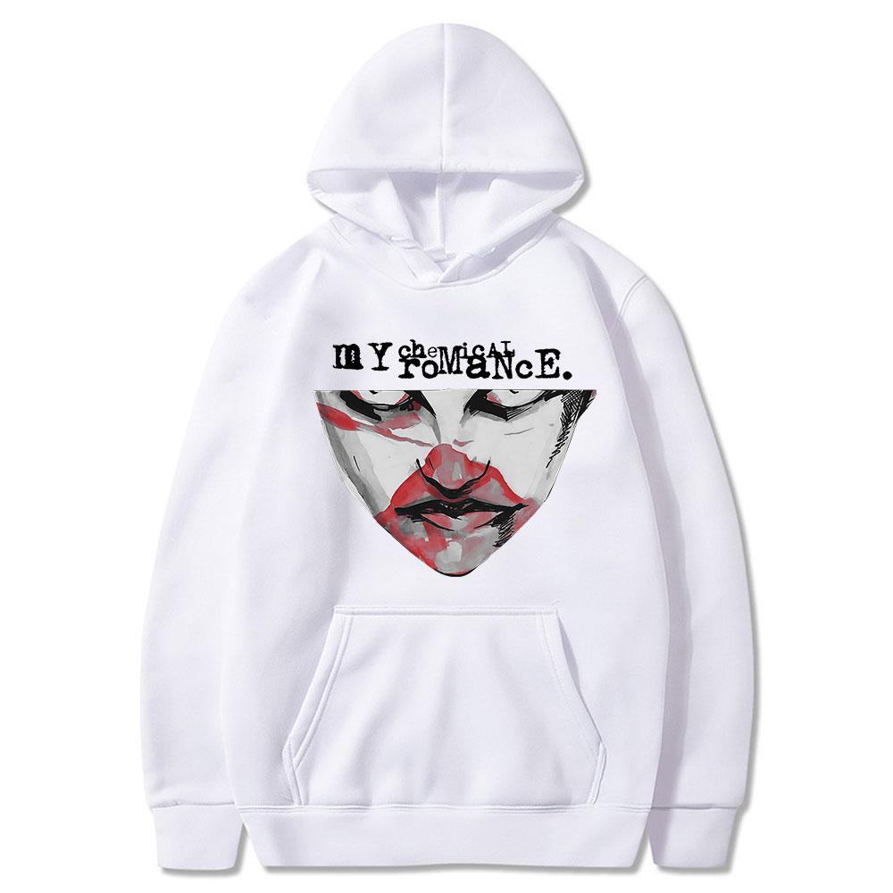 My Chemical Romance Hoodies Demolition Lover Mask Punk Gothic Vintage Hooded Sweatshirts Men Women Casual Long Sleeves Pullovers