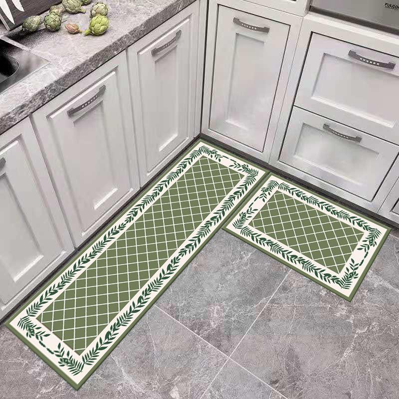Bodenmatte aus Kristallsamt für die Küche, saugfähig, rutschfest, waschbar, Bodenmatte für die Küche, Eingangsbereich, Badezimmertür, Badezimmermatte, Teppich