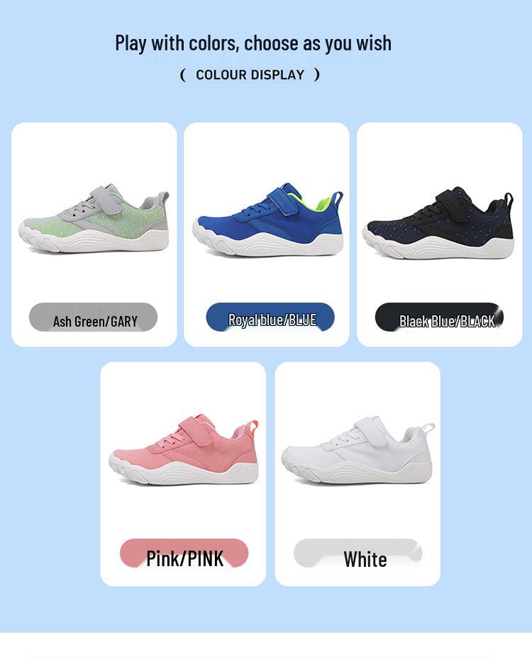 2026 Kids' Breathable Mesh Sports Shoes: Wear-Resistant, Soft Sole, Ideal for Spring, Summer, Autumn Running and Outdoor Play.