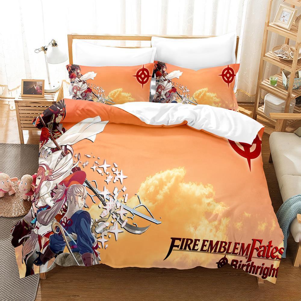 Game Fire Emblem Engage Bedding Set Duvet Cover Comforter Bed Set Quilt Cover Pillowcase King Queen Twin Size Boys Girls Adult