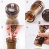 5 Inch Wooden Salt Pepper Grinder Oak Wood Pepper Mills Hand Movement Manual Spice Mill Kitchen Tool