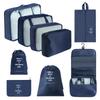 7-Piece Travel Storage Bag Set for Clothing and Luggage Organization