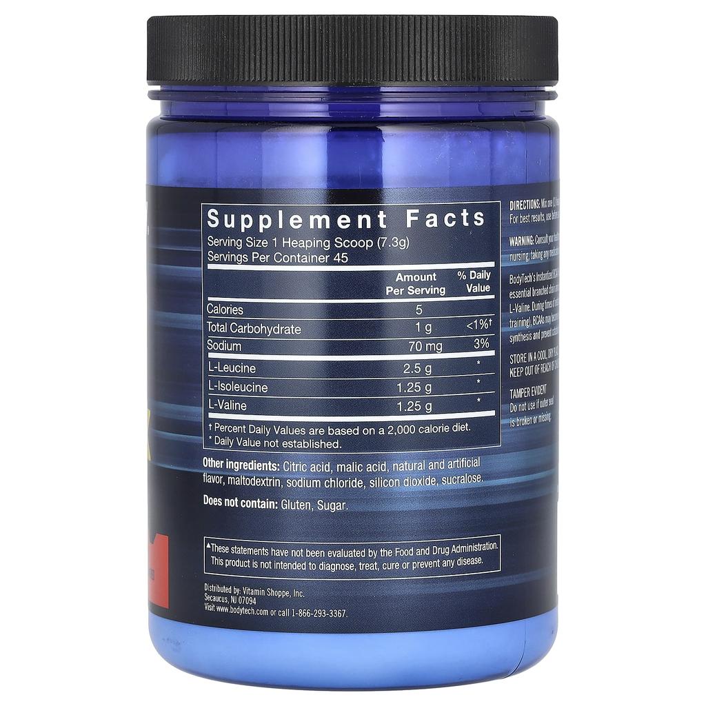 BodyTech Instant BCAA, Fruit Punch, 11.6 Oz (328.5 G)