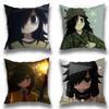 C-Character Tomoko Kuroki Pillowcase Casual Style Decoration, Suitable for Home Decoration (excluding Pillow Core)