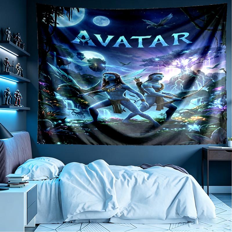 Avatar Baskılı Duvar Halısı, Hafif Duvar Askısı, Yatak Odası, Öğrenci Yurdu, Oturma Odası, Ev Sanat Dekorasyonu İçin - Arkadaşlar İçin Doğum Günü Noel Hediyesi