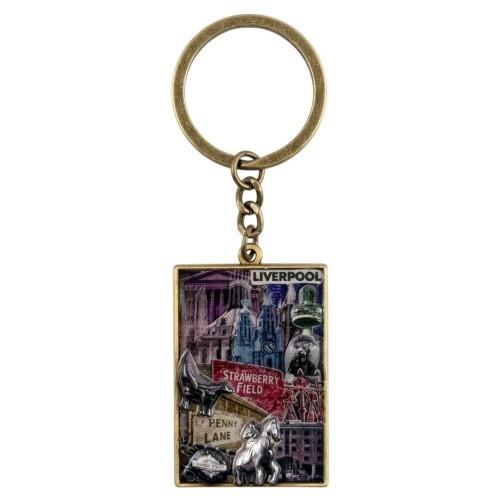 Rock Off Stadt Liverpool Wahrzeichen Schlüsselanhänger