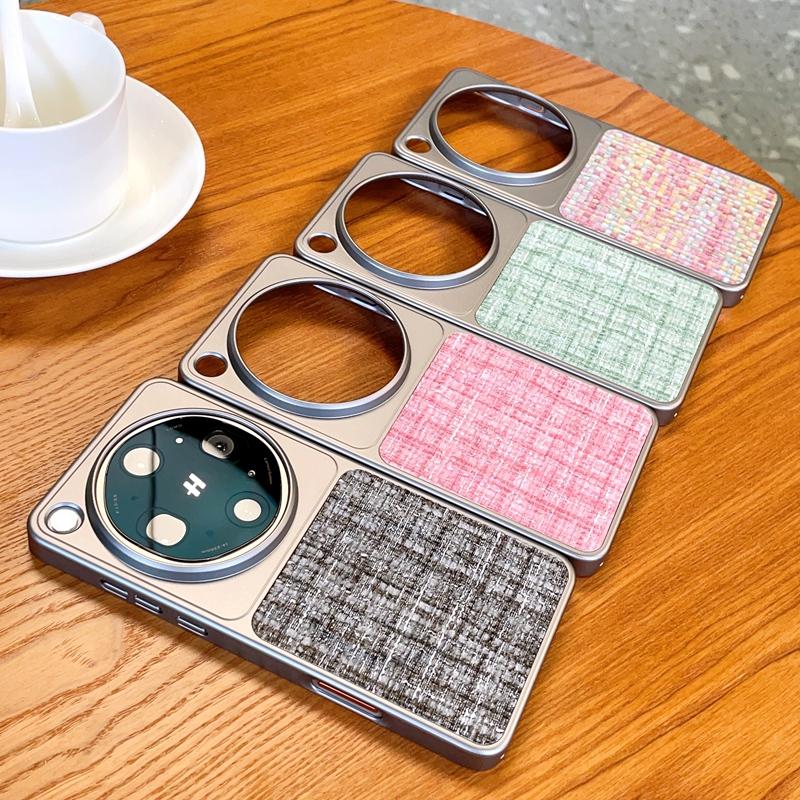 Braided Galvanic Silver Frame Phone Case For Oppo Find X9 Ultra and Oppo Find x9s Pro Slim Hard Camera Lens Protection Cover