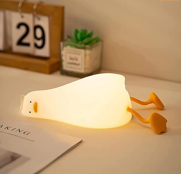 Cute Night Light 3 Level Dimmable Nursery Nightlight Super Squishy Silicone USB Rechargeable Touch Control 7 Colors Night Lamp