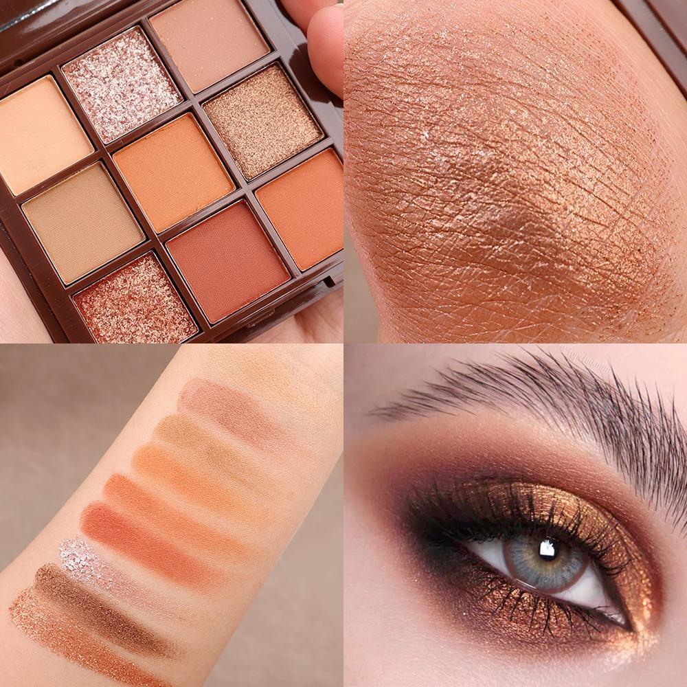 

9-колірна палітра тіней для повік Smokey Glitter Shimmer Eyeshadow Professional Make Up Tool 2